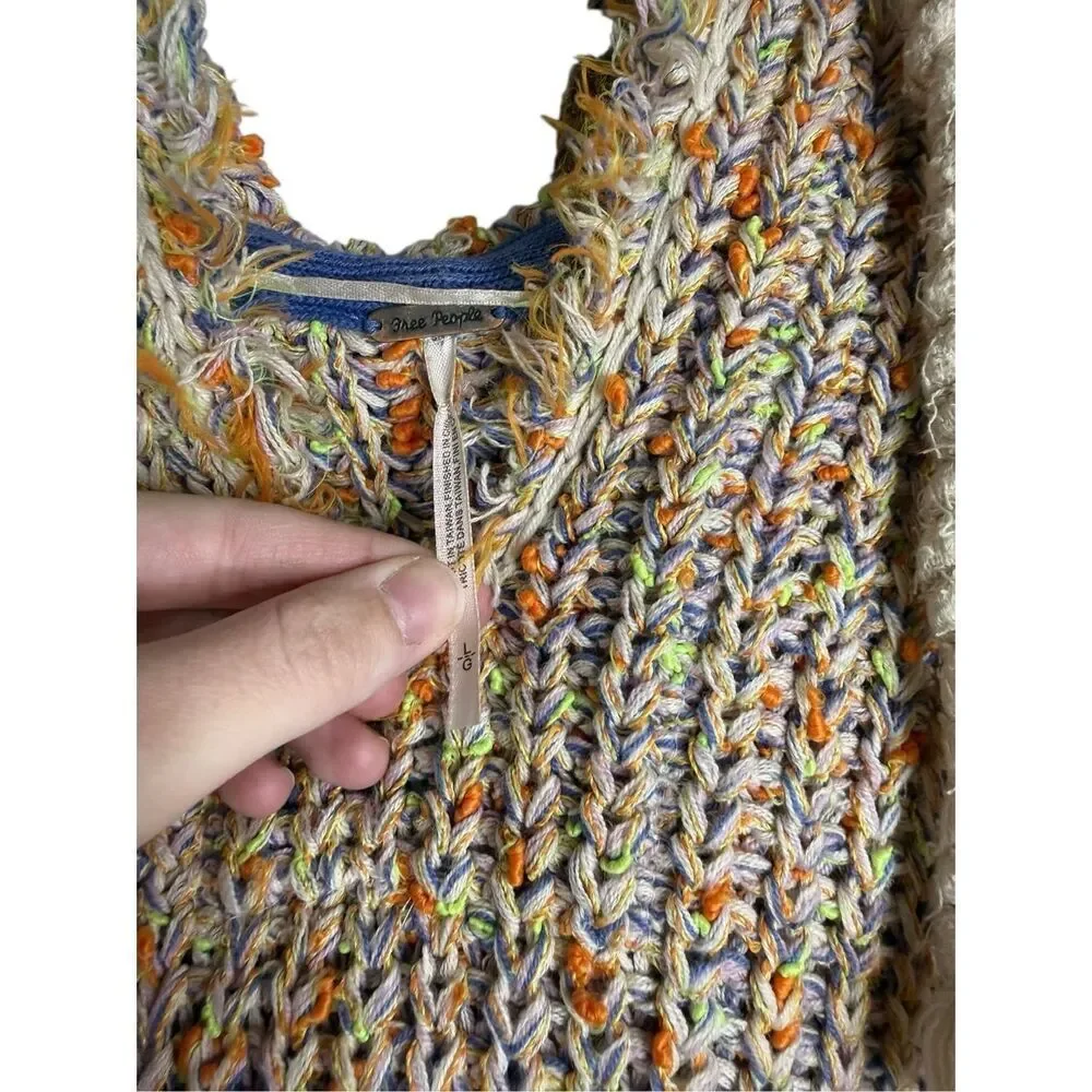 Free People Electric Aura Hoodie Pullover Size Large